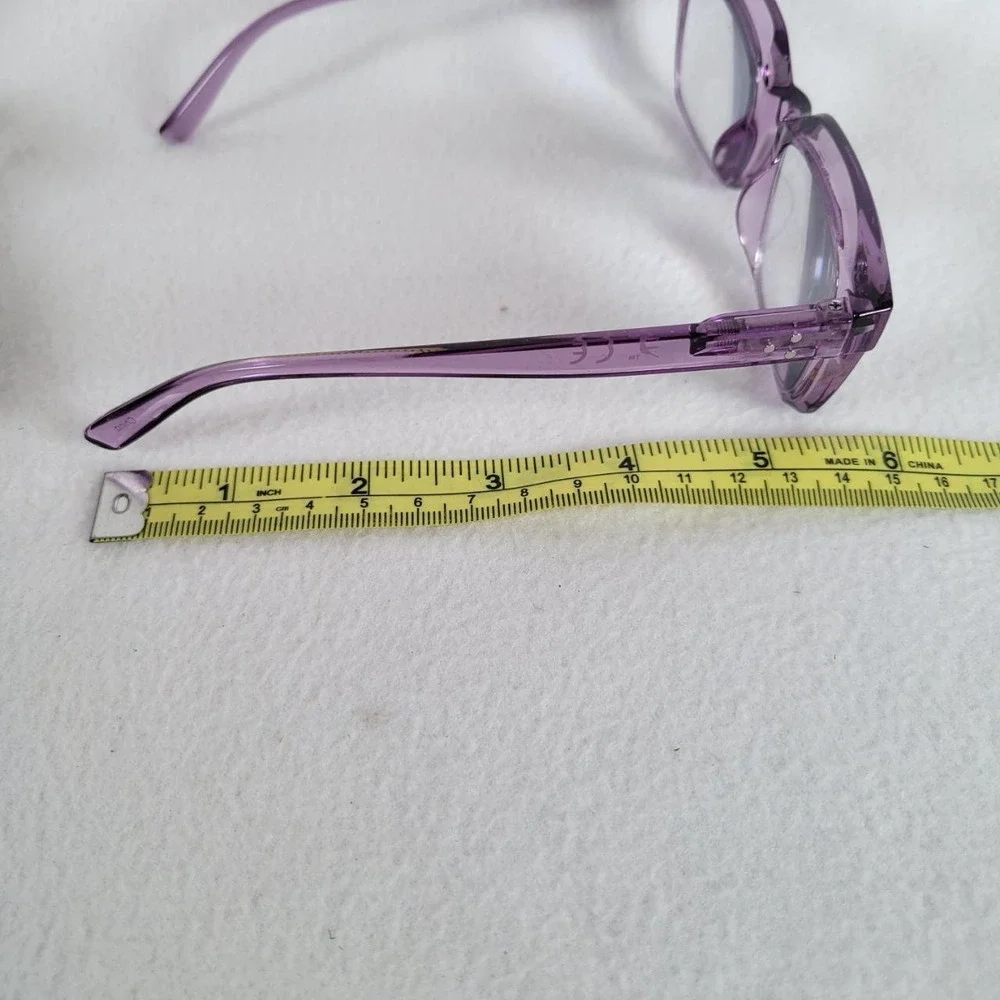 Hummingbird Womens Reading Glasses Santa Fe Auto-Tint Blue Light +3.50 62mm Pink